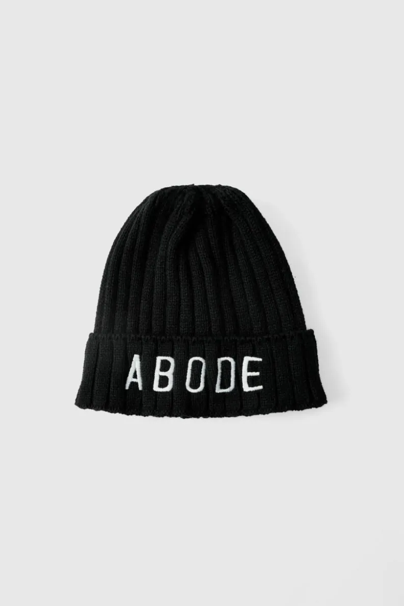 Sale boohooMAN Abode Ribbed Beanie true black