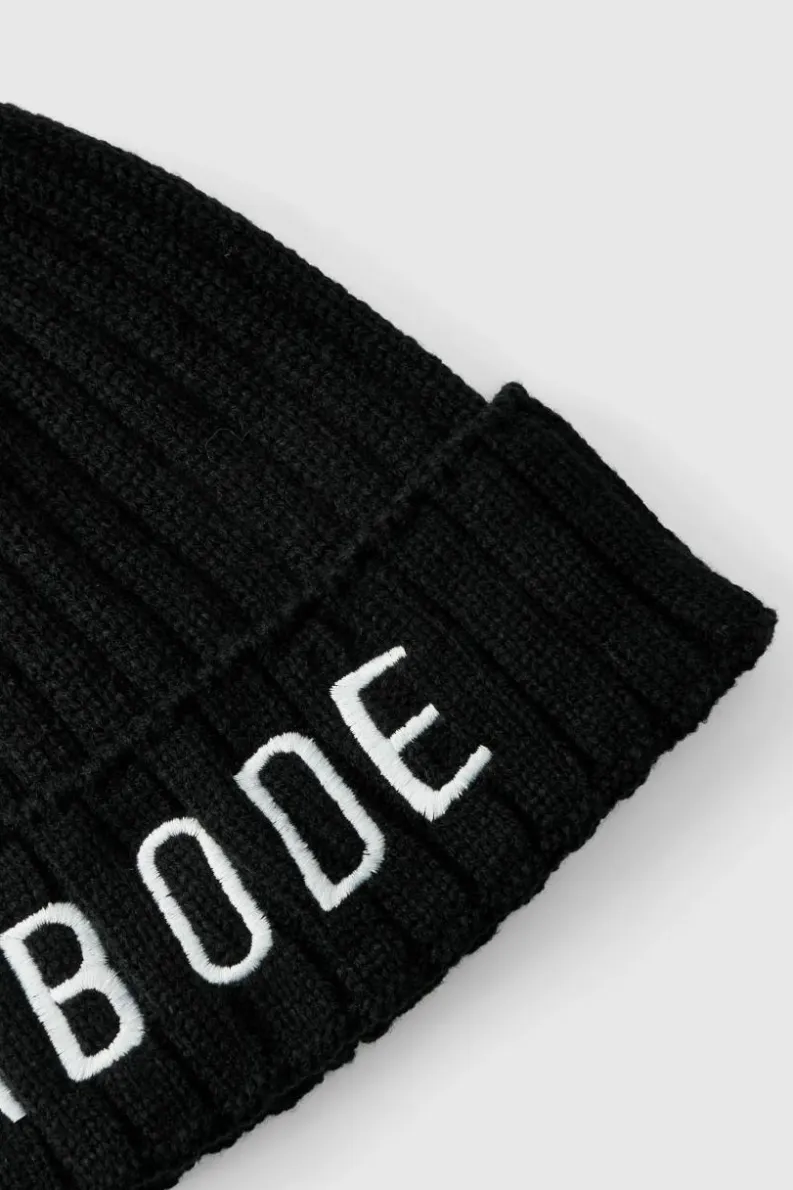Sale boohooMAN Abode Ribbed Beanie true black
