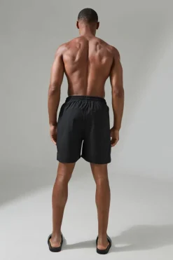 Clearance boohooMAN Active Training Dept.5inch Hybrid Regular Fit Swim Shorts black