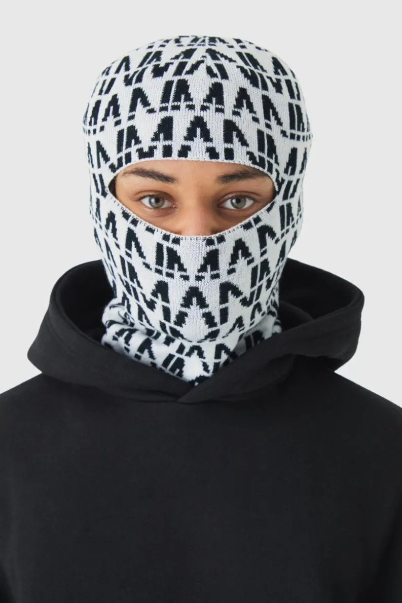 Clearance boohooMAN All Over Man Dash Face Covering white
