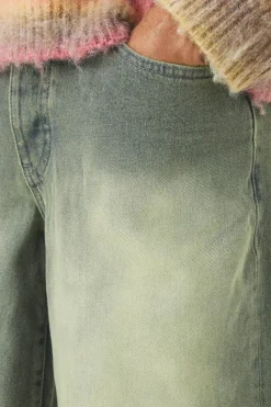 Flash Sale boohooMAN Baggy Rigid Washed Jeans green