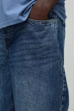 Store boohooMAN Baggy Rigid Jean In vintage blue