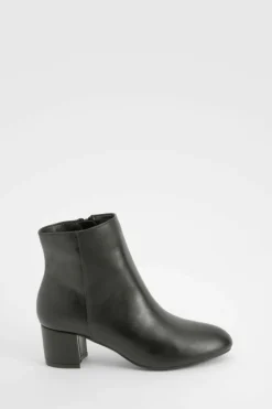 Best Sale boohoo Basic Block Heel Shoe Boots black