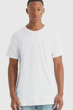 Cheap boohooMAN Basic Crew Neck T Shirt white