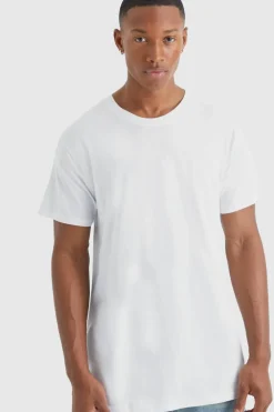 Cheap boohooMAN Basic Crew Neck T Shirt white