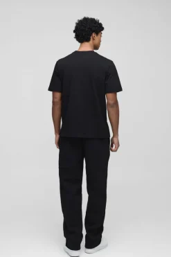Store boohooMAN Basic Crew Neck T Shirt black