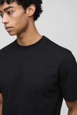 Store boohooMAN Basic Crew Neck T Shirt black