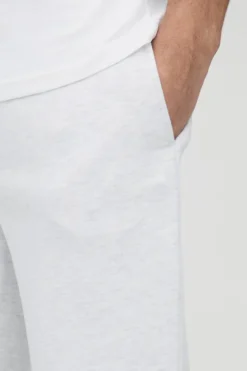Shop boohooMAN Basic Regular Fit Split Hem Jogger ash grey