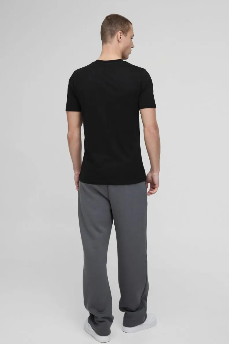 Cheap boohooMAN Basic Slim Fit Crew Neck T-Shirt black