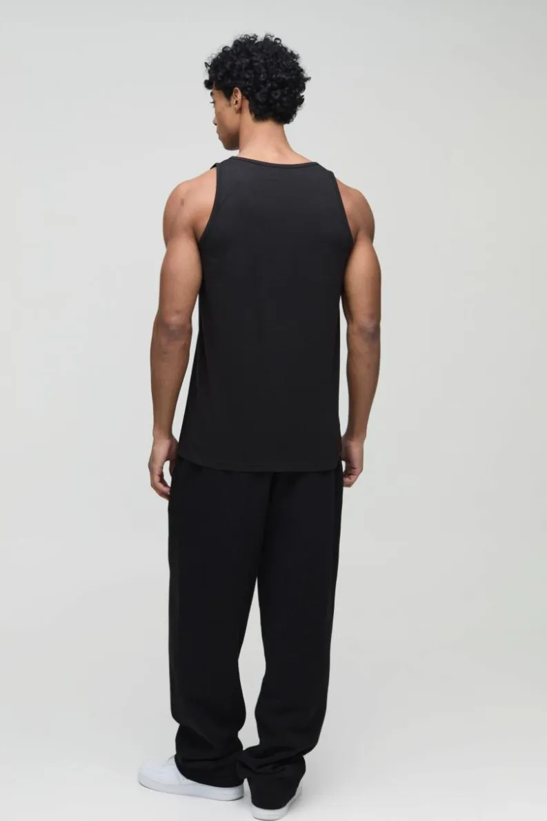 Store boohooMAN Basic Vest black