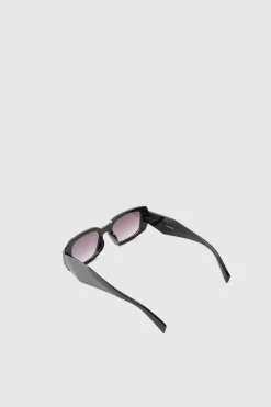 Store boohooMAN Rectangular Sunglasses black