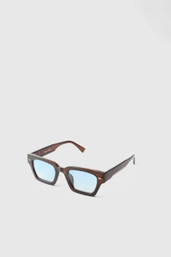 Best Sale boohooMAN Square Sunglasses brown