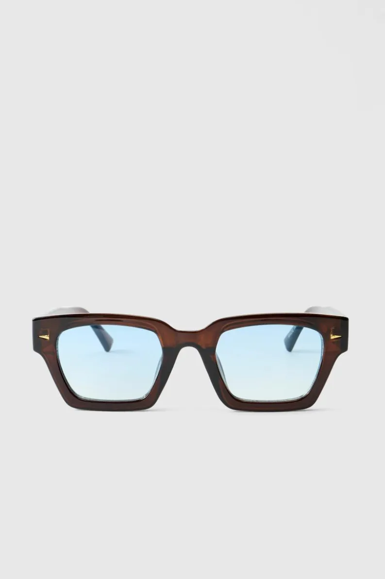 Best Sale boohooMAN Square Sunglasses brown