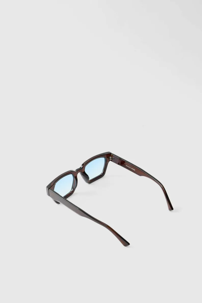 Best Sale boohooMAN Square Sunglasses brown