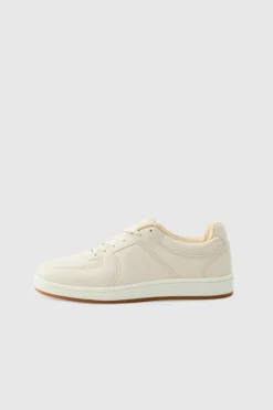 Sale boohooMAN Chunky Rope Lace Trainers In White cream