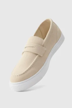 Cheap boohooMAN Chunky Sole Boat Shoe stone