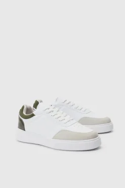 New boohooMAN Chunky Sole Trainer In white