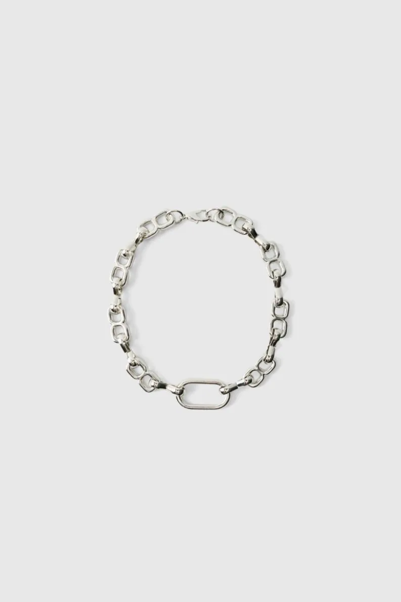 Outlet boohooMAN Circle Hardware Bracelet silver