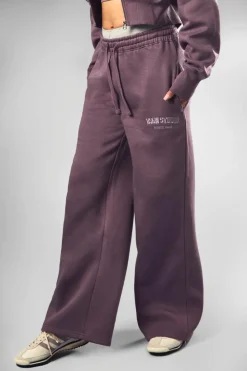Clearance boohoo Dsgn Studio Sports Applique Straight Leg Jogger grape