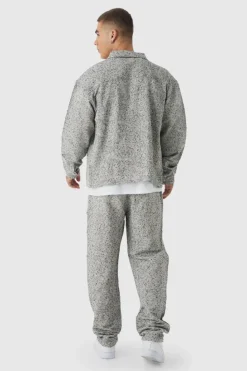 Online boohooMAN Elasticated Waist Boucle Straight Leg Trouser multi
