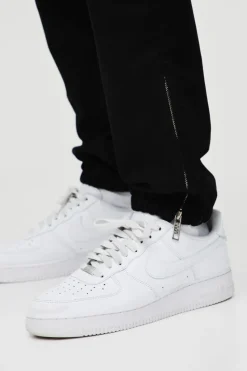 Flash Sale boohooMAN Elasticated Waist Slim Soft Twill Pintuck Trousers black