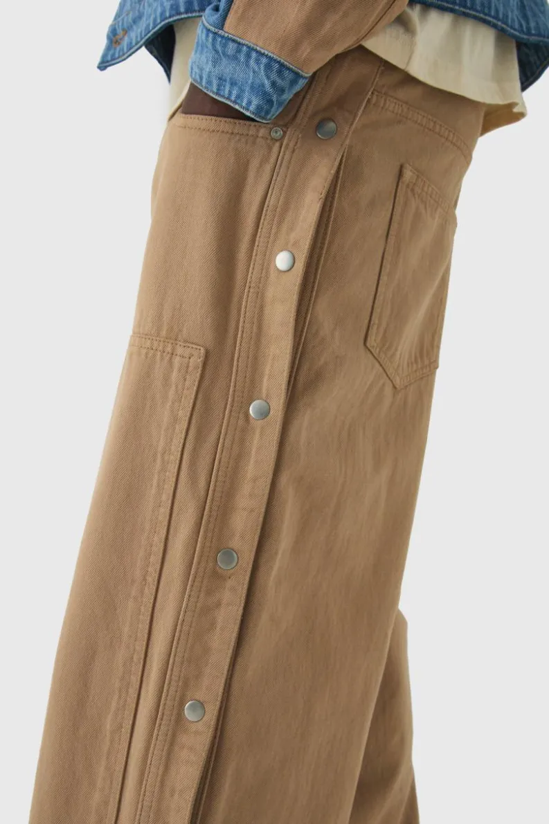 Clearance boohooMAN Extreme Baggy Rigid Double Layered Jeans stone