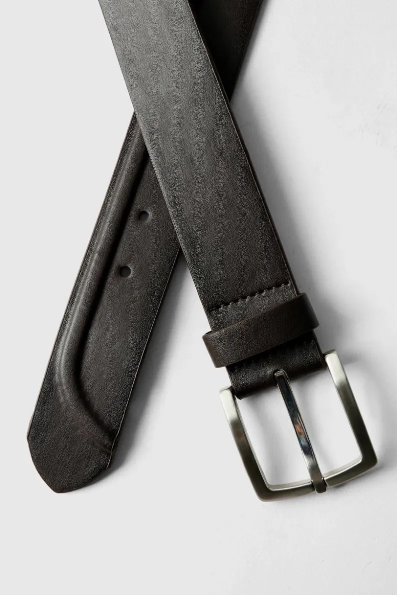 Cheap boohooMAN Faded Belt brown