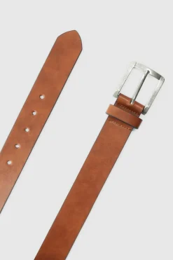 Best Sale boohooMAN Faux Leather Belt tan