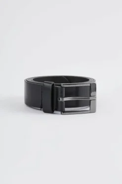 Best Sale boohooMAN Faux Leather Smart Belt black