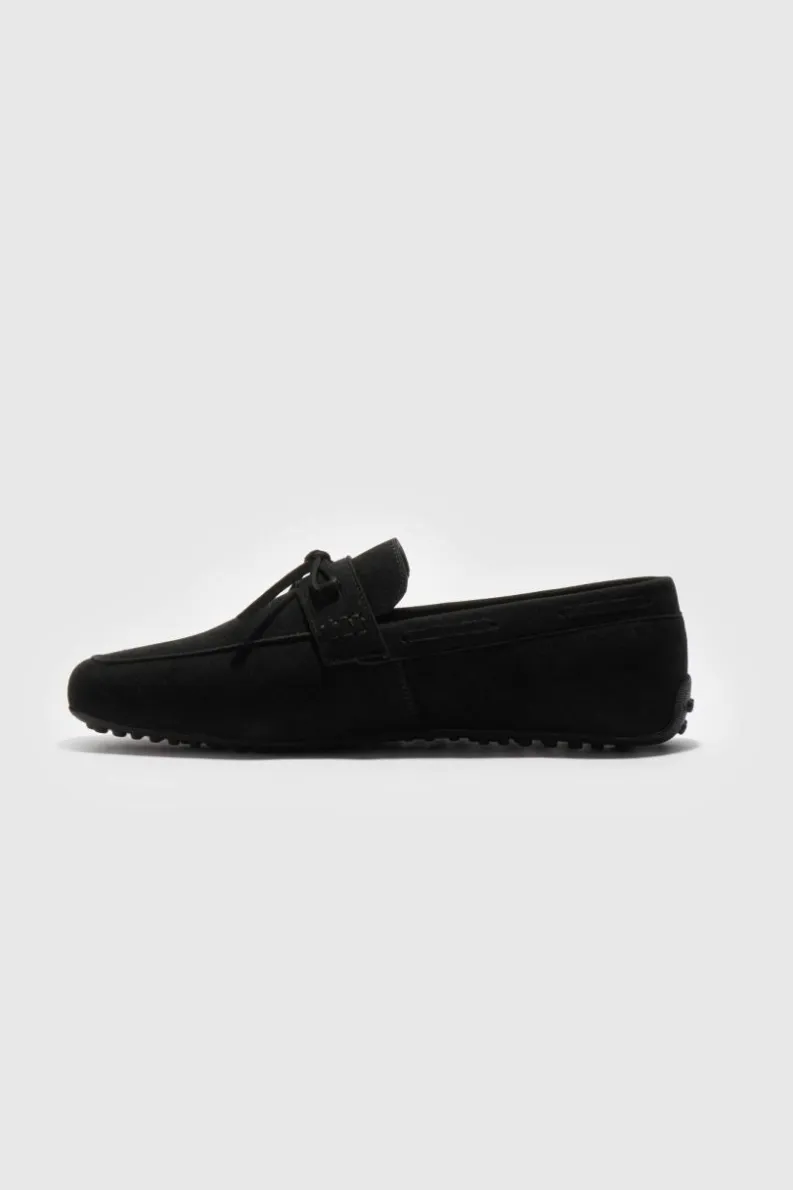 Cheap boohooMAN Faux Suede Driving Shoe black