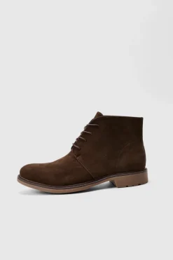 Best boohooMAN Faux Suede Worker Boot In brown