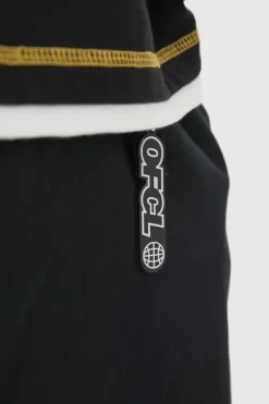 Discount boohooMAN Fixed Waist Super Wide Leg Chino With Charm black