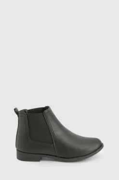 Clearance boohoo Flat Chelsea Boots black