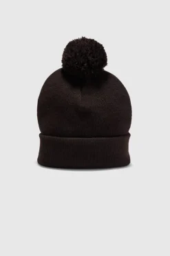 Best Sale boohooMAN Flat Knit Bobble Beanie black