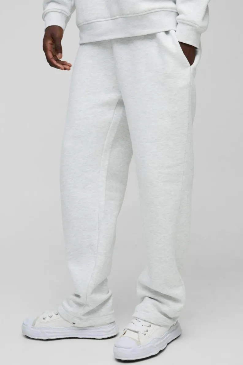 Best Sale boohooMAN 330gsm Basic Relaxed Fit Jogger grey marl