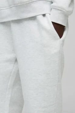 Best Sale boohooMAN 330gsm Basic Relaxed Fit Jogger grey marl