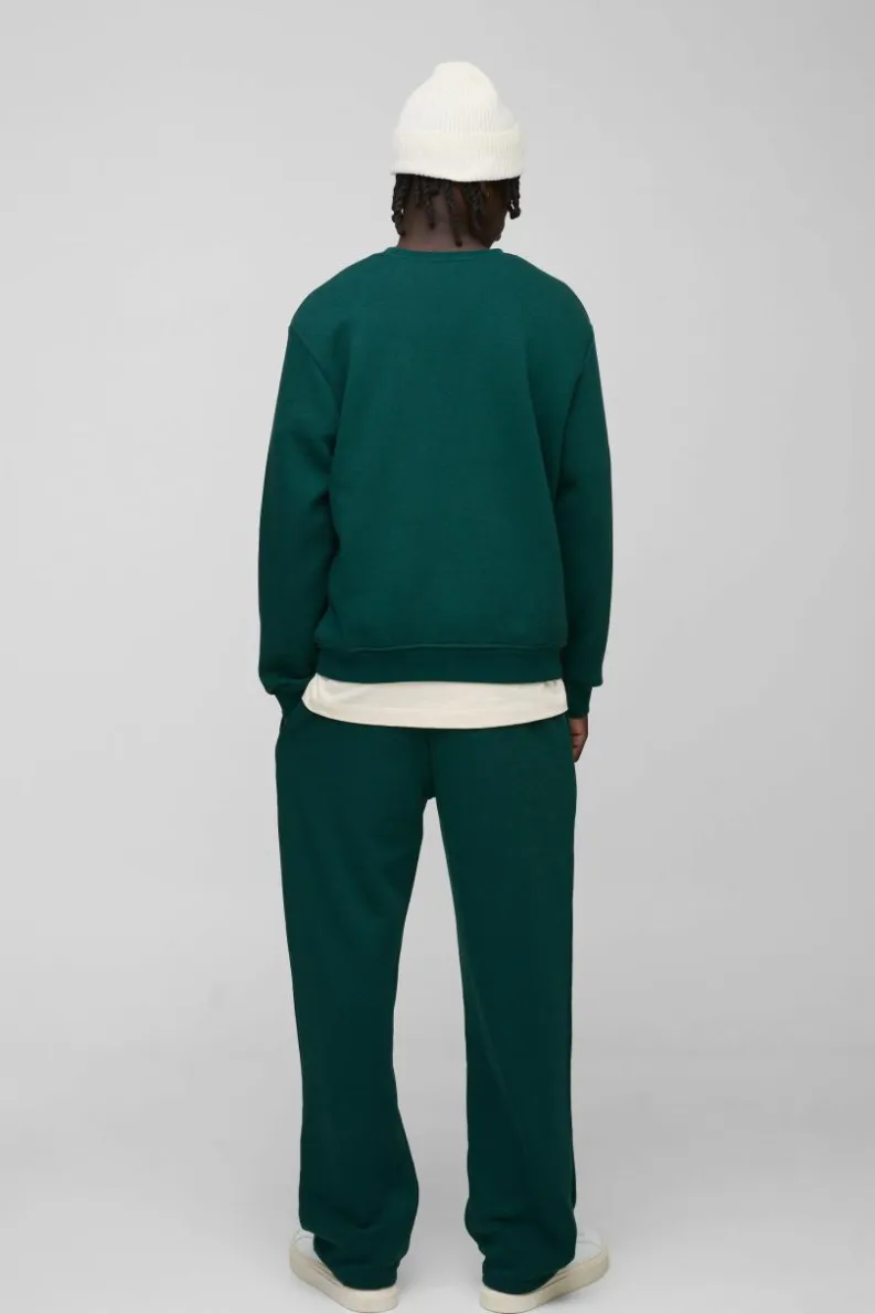 Sale boohooMAN 330GSM Limited Edition Crew Neck Sweatshirt forest
