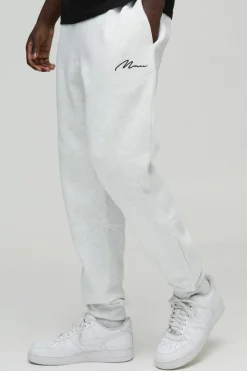 Best Sale boohooMAN 330GSM Man Signature Regular Fit Jogger grey marl