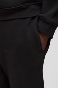Best boohooMAN 330GSM Regular Fit Basic Jogger black