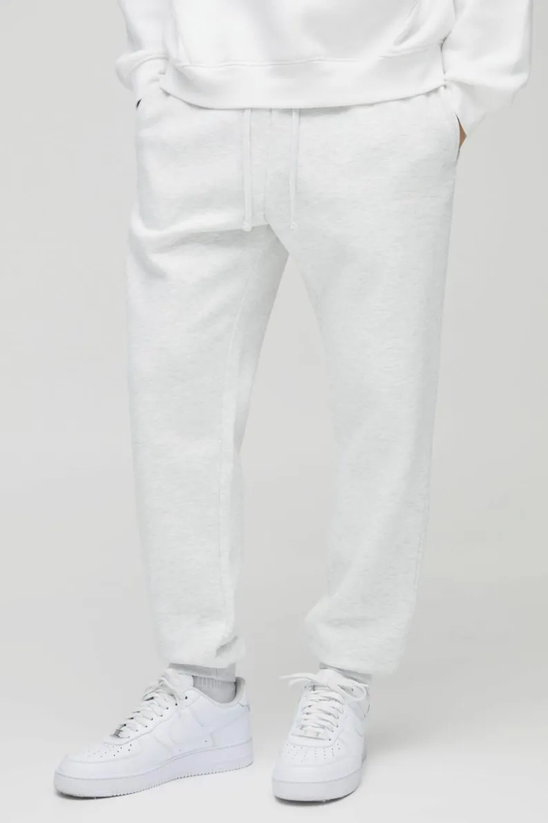 Cheap boohooMAN 330GSM Regular Fit BM Signature Jogger grey marl