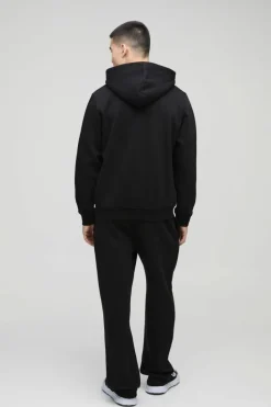 Store boohooMAN 330GSM Relaxed Fit Basic Jogger black