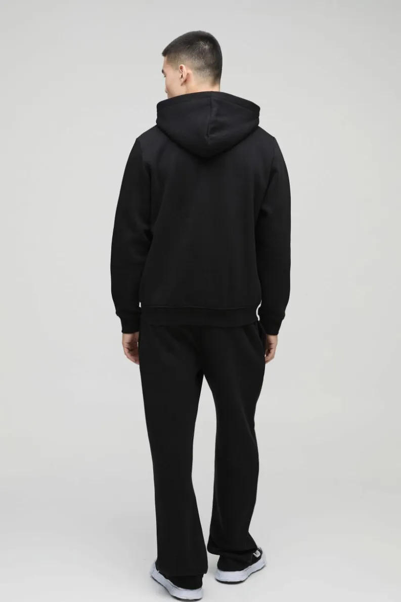 Store boohooMAN 330GSM Relaxed Fit Basic Jogger black