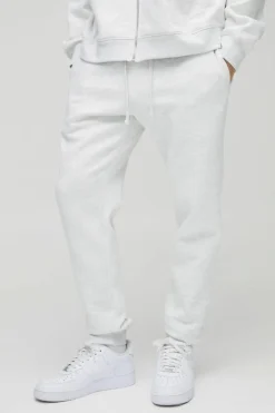 Best boohooMAN 330GSM Slim Fit Basic Jogger grey marl