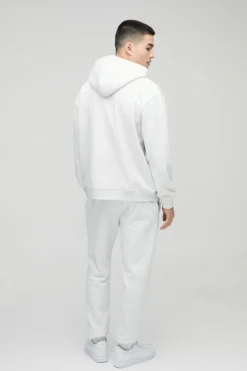 Best boohooMAN 330GSM Slim Fit Basic Jogger grey marl