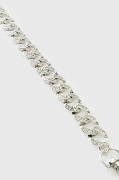 Clearance boohooMAN Iced Bracelet silver