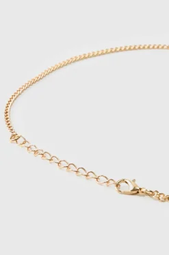 Best Sale boohooMAN Iced Necklace gold