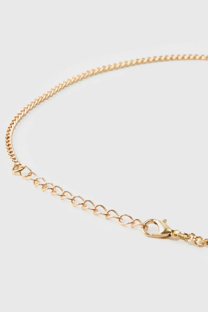 Best Sale boohooMAN Iced Necklace gold