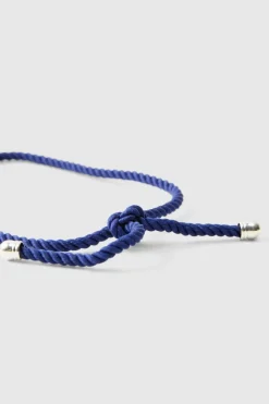 Cheap boohooMAN Layered Rope Bracelet silver