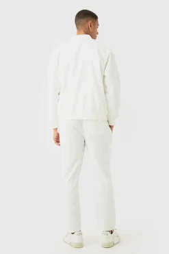 Flash Sale boohoo Linen Blend Mix & Match Suit Set in Off-white natural