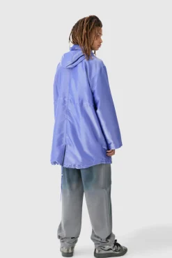 Fashion boohooMAN Liquid Metallic Parka blue